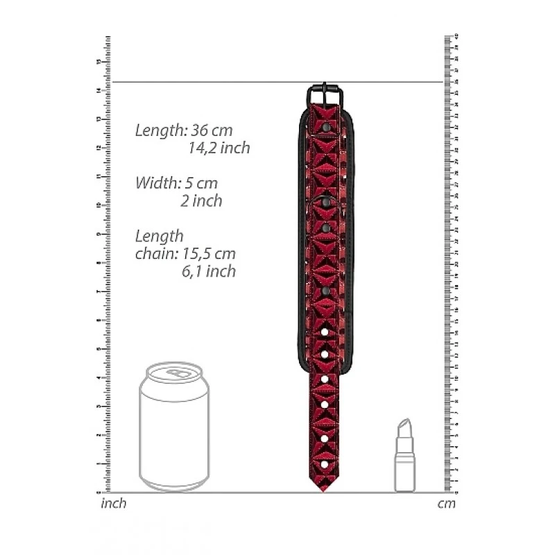 OUCH! LUXURY HAND CUFFS - BOURGOGNE 5 OUCH! LUXURY HAND CUFFS - BOURGOGNE – Image 3