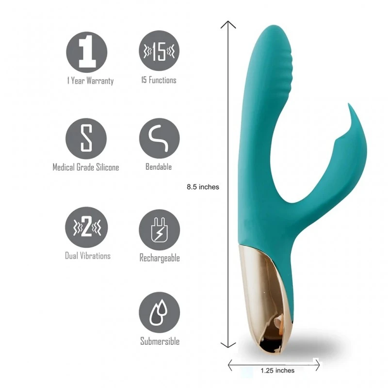 SKYLER - VIBRATEUR FLEXIBLE - VERT 5 SKYLER - VIBRATEUR FLEXIBLE - VERT – Image 3