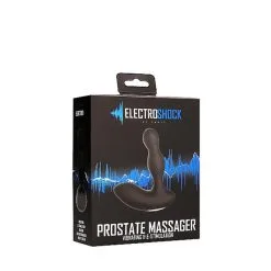 ELECTROSHOCK - STIMULATION VIBRATING PROSTATE MASSAGER - BLACK -Vibrateurs boutique stelc004blk 2