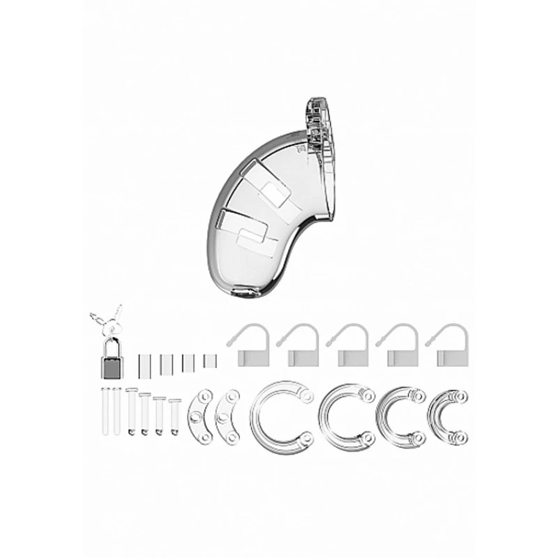 MODEL01 - CHASTITY - 3.5'' - COCK CAGE - TRANSPARE 3 MODEL01 - CHASTITY - 3.5'' - COCK CAGE - TRANSPARE