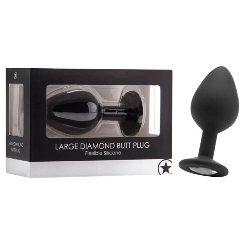 OUCH! DIAMOND BUTT PLUG - LARGE - NOIR 3 OUCH! DIAMOND BUTT PLUG - LARGE - NOIR