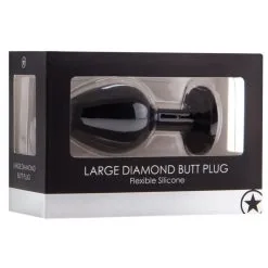 OUCH! DIAMOND BUTT PLUG - LARGE - NOIR 7 OUCH! DIAMOND BUTT PLUG - LARGE - NOIR -Vibrateurs boutique stou182blk 2