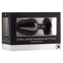 OUCH! DIAMOND BUTT PLUG - EXTRA LARGE - NOIR -Vibrateurs boutique stou183blk 2