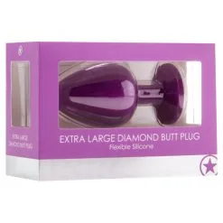 OUCH! DIAMOND BUTT PLUG - EXTRA LARGE - MAUVE 7 OUCH! DIAMOND BUTT PLUG - EXTRA LARGE - MAUVE -Vibrateurs boutique stou183pur 2