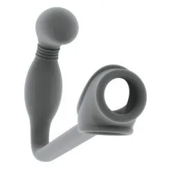 N02 BUTT PLUG WITH COCKRING GREY SONO