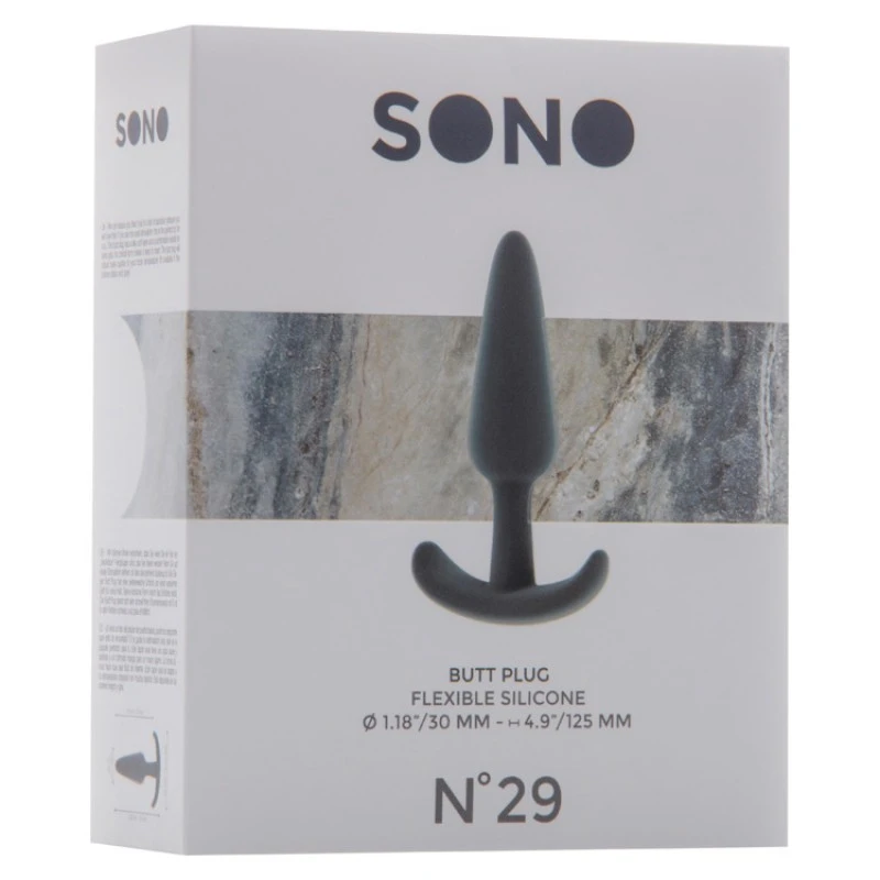N029 BUTT PLUG GREY SONO 4 N029 BUTT PLUG GREY SONO – Image 2