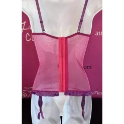 CORSET ROSE ET MAUVE