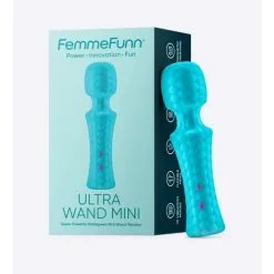 FEMME FUNN - ULTRA WAND MINI - TRUQUOISE -Vibrateurs boutique ultra wand mini wand vibrator turquoise with box