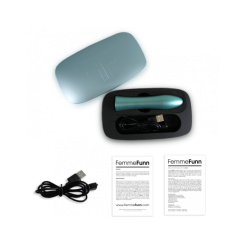 FEMMEFUNN-BOUGIE BULLET -BLEU CLAIR -Vibrateurs boutique unboxed bougie blue 3 2 1 1
