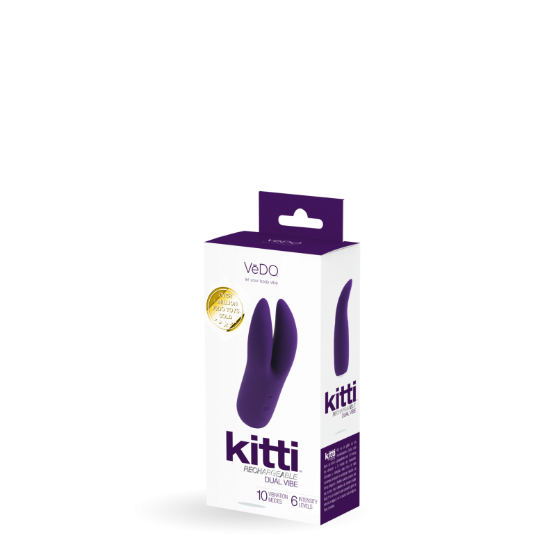 VEDO - KITTI-RECHARGEABLE DUAL VIBE - MAUVE 4 VEDO - KITTI-RECHARGEABLE DUAL VIBE - MAUVE – Image 2