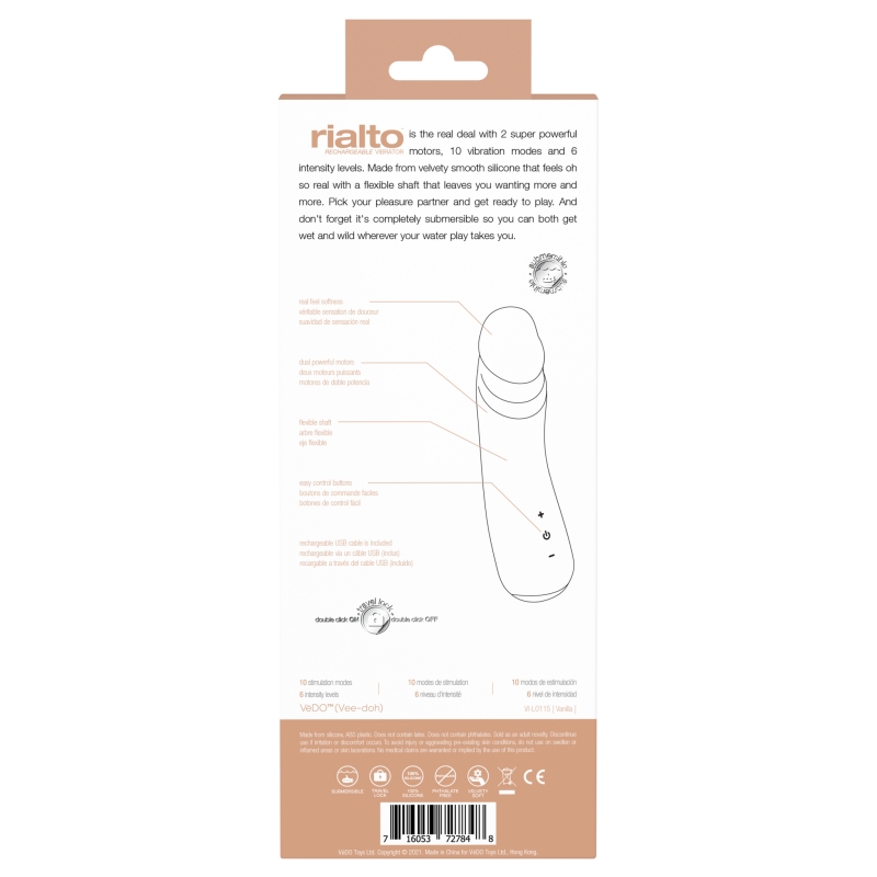 VEDO - RIALTO RECHARGEABLE VIBE - VANILLE 5 VEDO - RIALTO RECHARGEABLE VIBE - VANILLE – Image 3