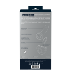 VEDO - STRAPPED RECHAREGEABLE VIBRATING STAP-ON - NOIR