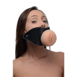 PUSSY FACE ORAL SEX MOUTH GAG -Vibrateurs boutique xraf212 8
